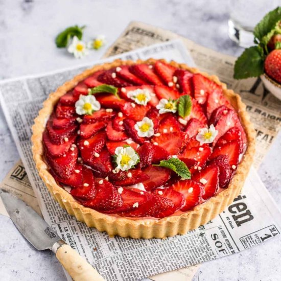 Strawberry Mascarpone Tart