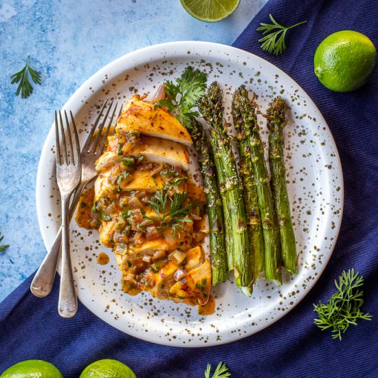 Chicken with Cilantro Lime Sauce