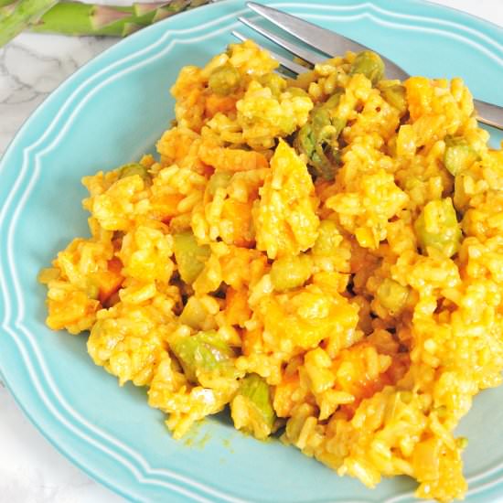 Risotto with asparagus