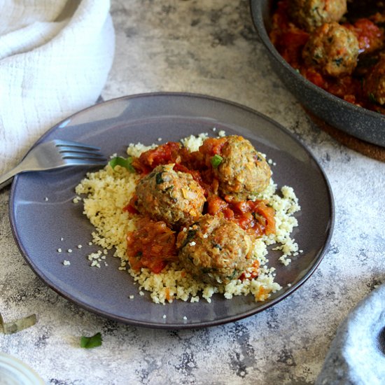 Lamb meatballs tajine