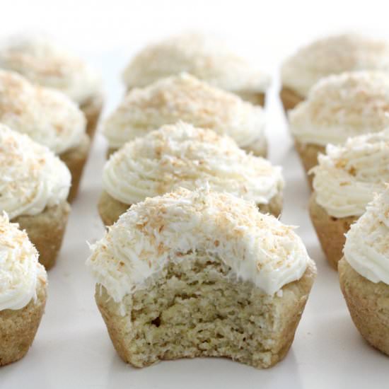 Gluten-Free Coconut Cupcakes (Vegan