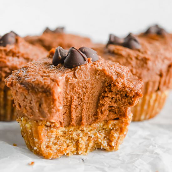 Vegan Mini Chocolate Cheesecakes