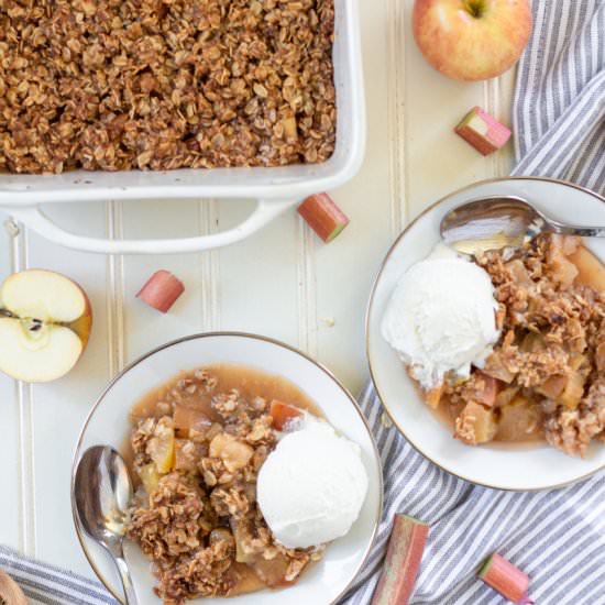 Rhubarb Apple Crisp