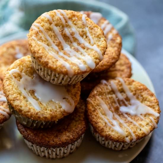 Lemony Almond Flour Muffins