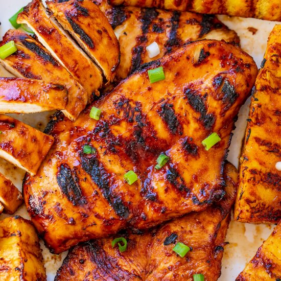 Grilled Aloha Chicken & Pineapple