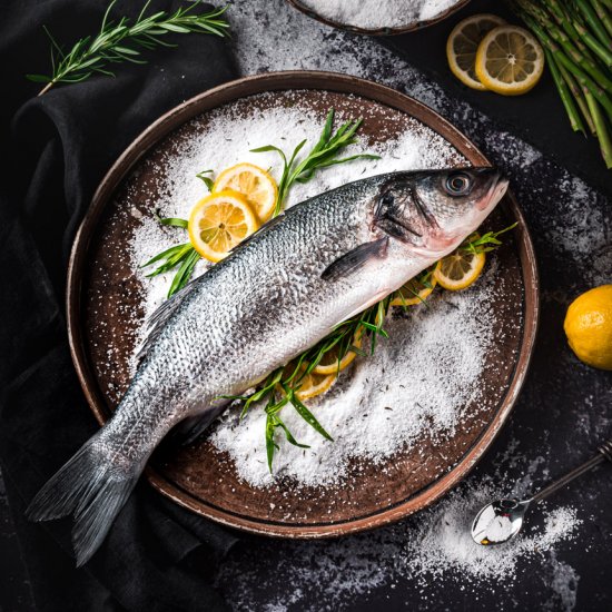 Salt Baked Branzino