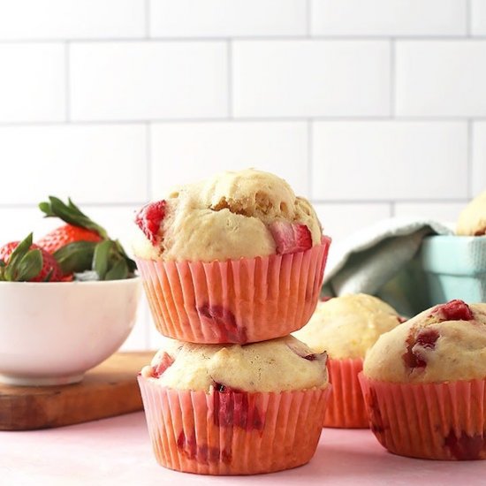 Vegn Strawberry Muffins