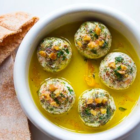 Lebneh Balls – yogurt cheese