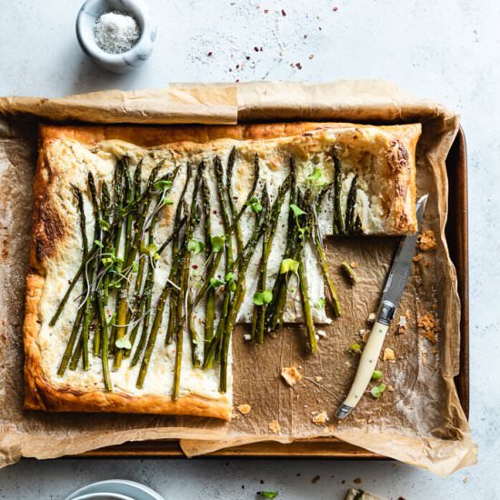 Asparagus Puff Pastry Tart