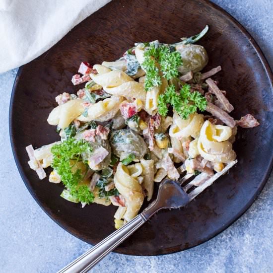 Creamy Pasta Salad with Chorizo