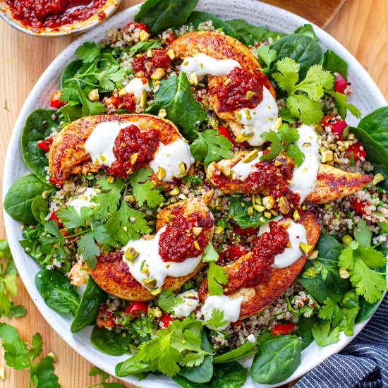 Harissa Chicken Quinoa Salad