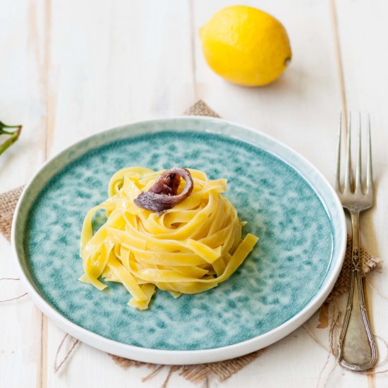 Pasta with lemon butter