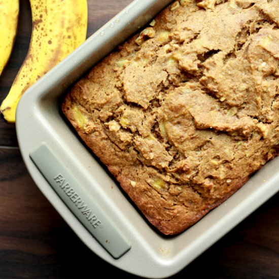 Healthy Banana Bread with Nuts