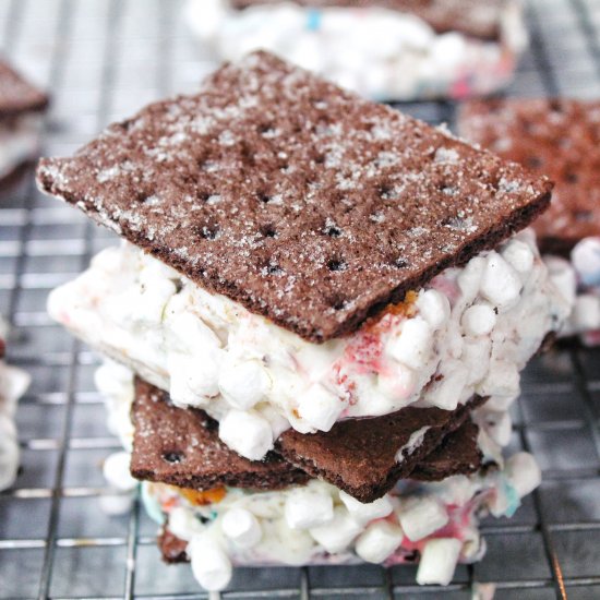 PB S’mores Ice cream Sandwiches