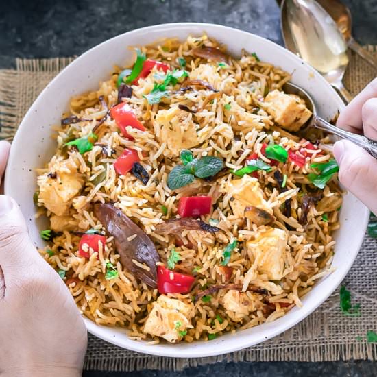 Instant Pot Paneer biryani