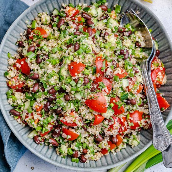 BLACK BEAN QUINOA TABBOULEH SALAD