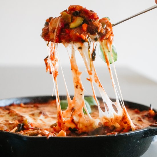 Spring Veggie Skillet Lasagna