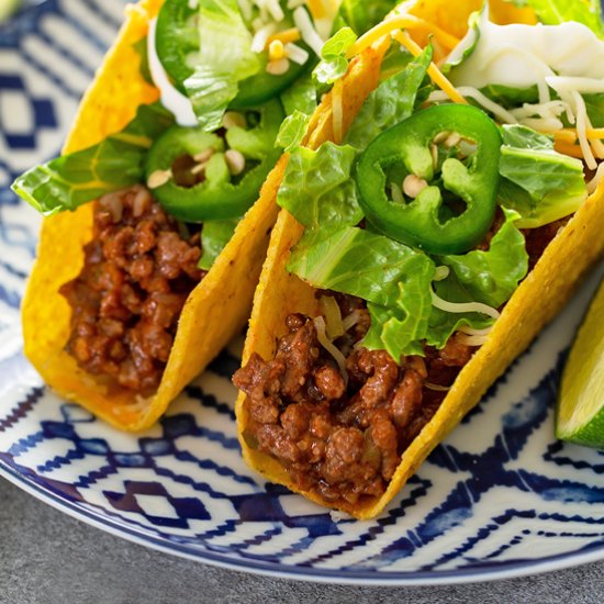 Sloppy Joe Baked Tacos