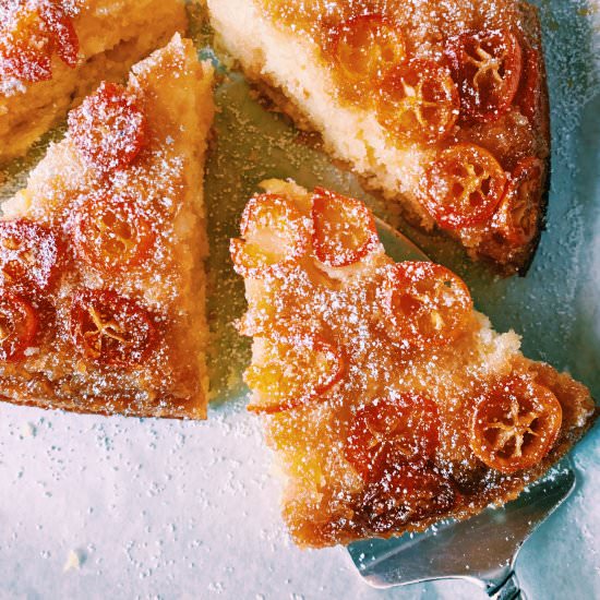 Kumquat Upside-Down Cake