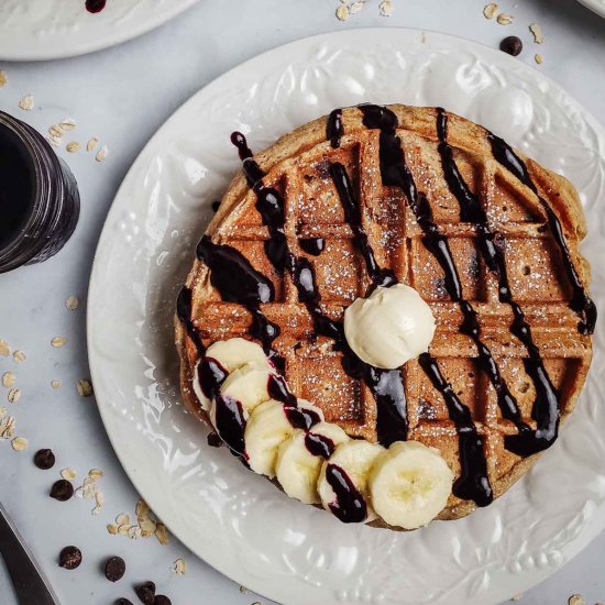 Banana Oat Waffles ($0.71)