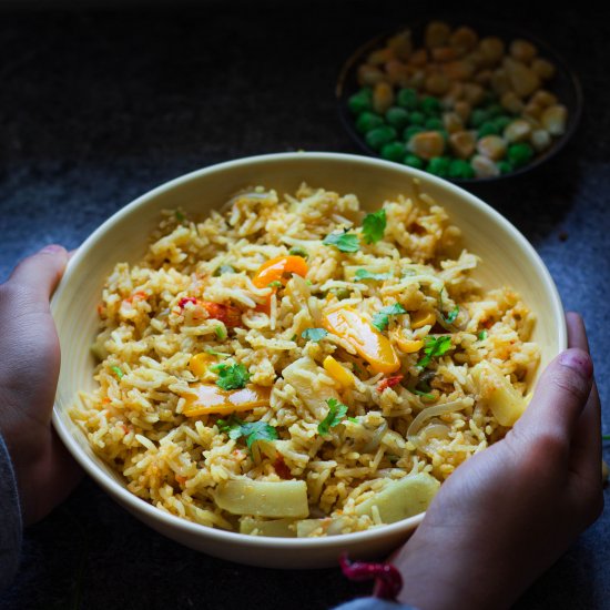 Creamy Vegetarian Spanish Rice