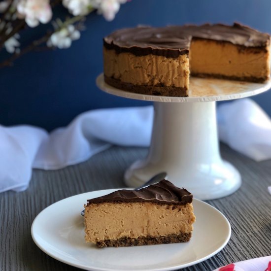 No bake chocolate PB cheesecake