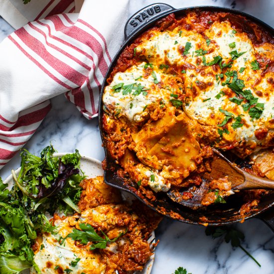 Easy Skillet Lasagna