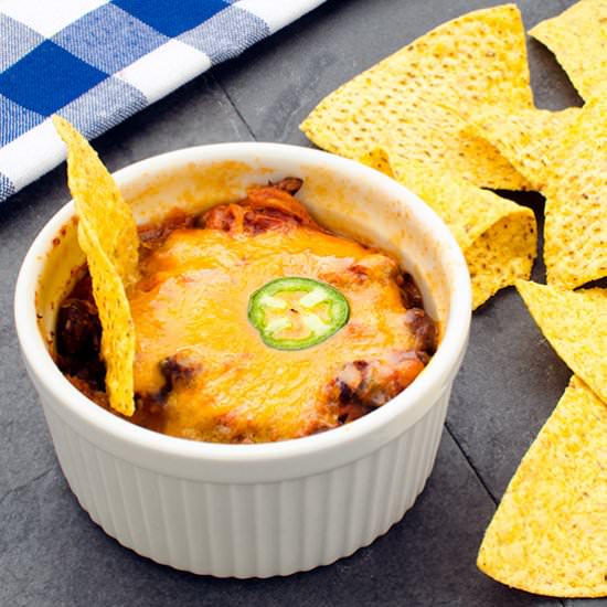 Chicken and Black Bean Nacho Dip