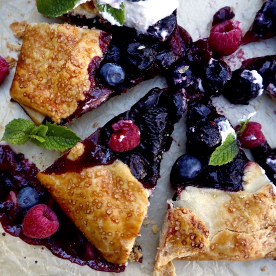 Dark & Sweet Cherry Galette