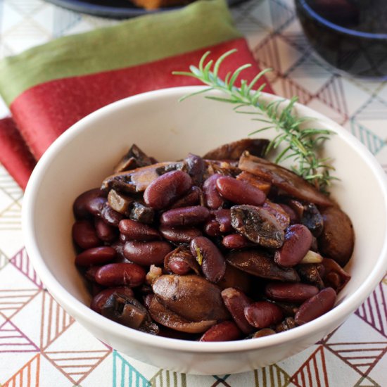 Vegetarian bourguignon