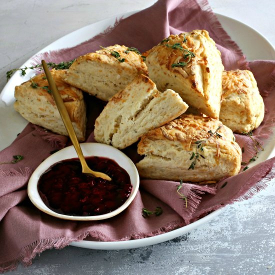 Smoked Gouda and Thyme Scones