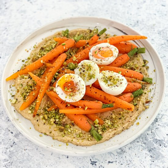 Dutch Carrots, Hummus & Eggs Salad