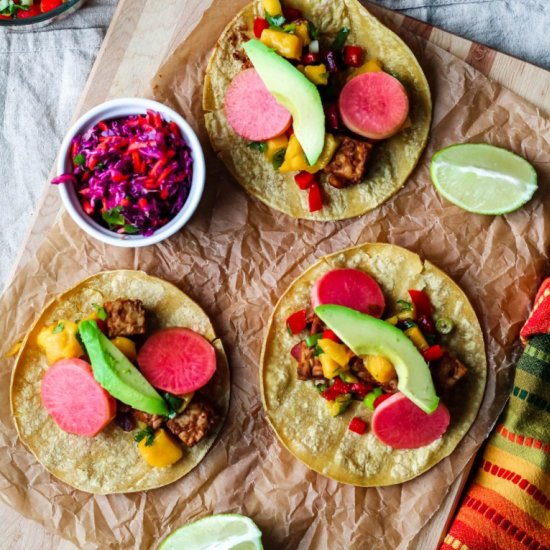 BBQ Tempeh Tacos