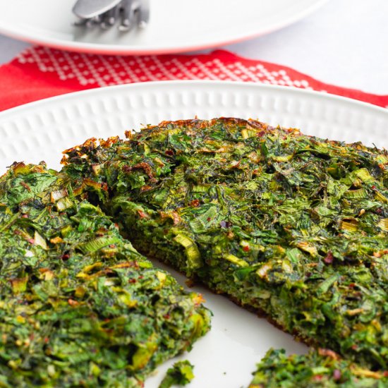 Persian Herb Frittata | Kuku Sabzi