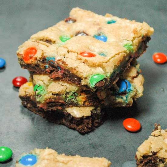 M&M Blondies | Brookie Bars