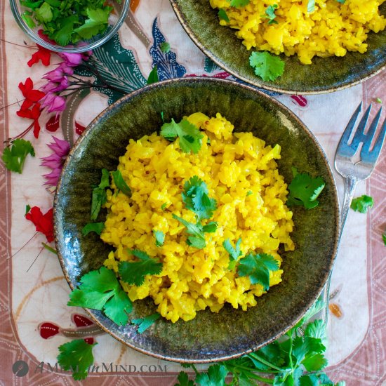 Coconut Milk Turmeric Rice