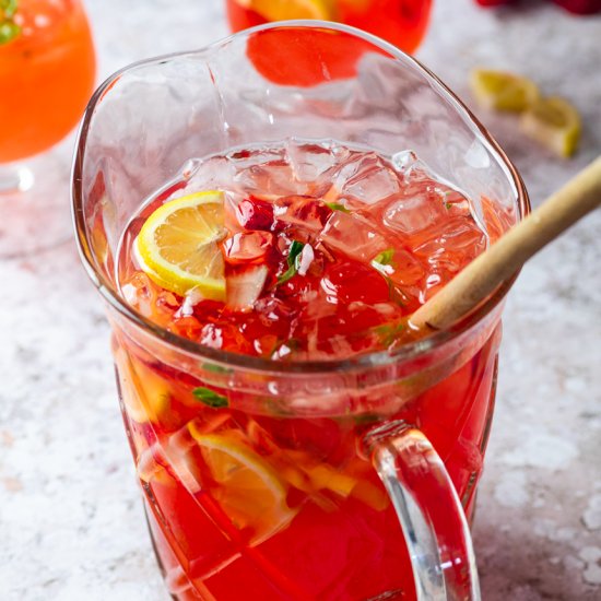 Sugarfree Strawberry Basil Lemonade