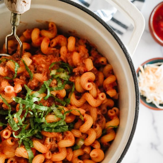 Super Simple Taco Pasta