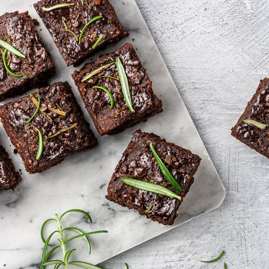 Sugar-Free Rosemary Brownies