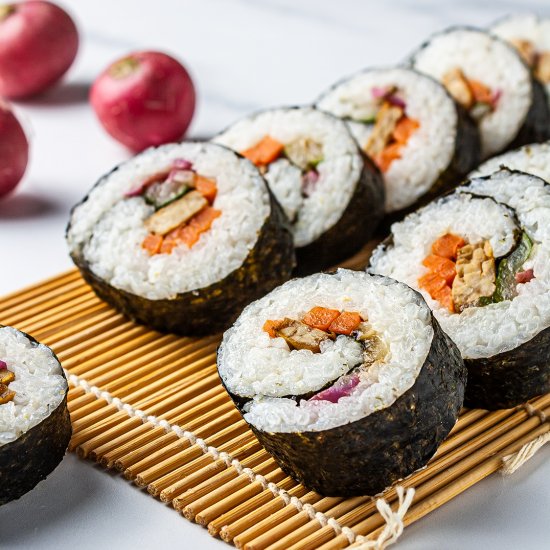 Vegan Kimbap with Tempeh