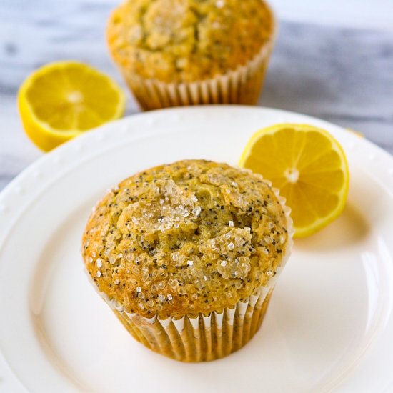 Easy Lemon Poppyseed Muffins