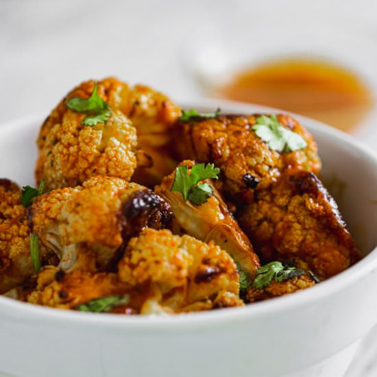 Vegan Buffalo Cauliflower Wings