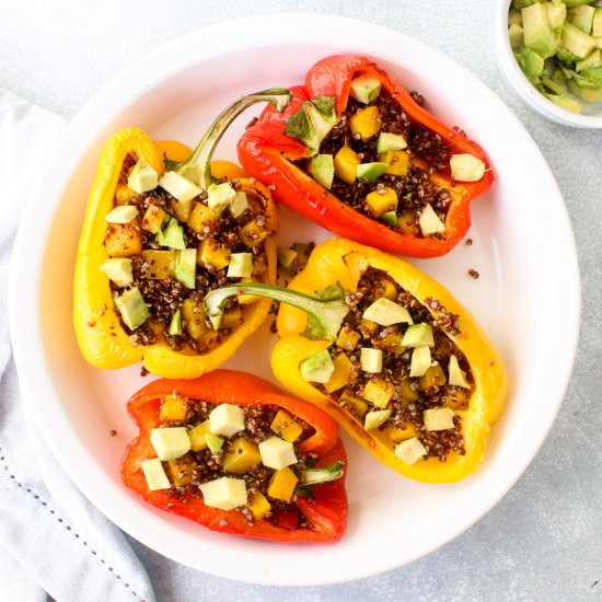 Quinoa & Butternut Stuffed Peppers