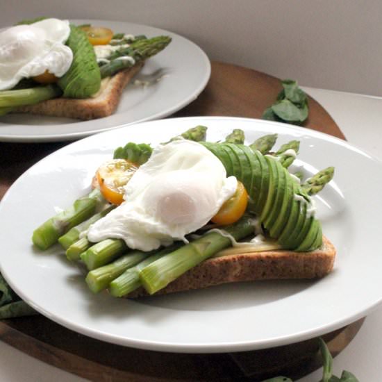 Avocado-Asparagus-Egg Bread