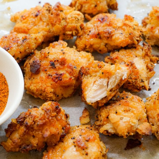 Honey Butter Crispy Chicken Nuggets