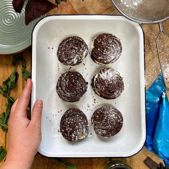 Mint Chocolate Viennese Whirls