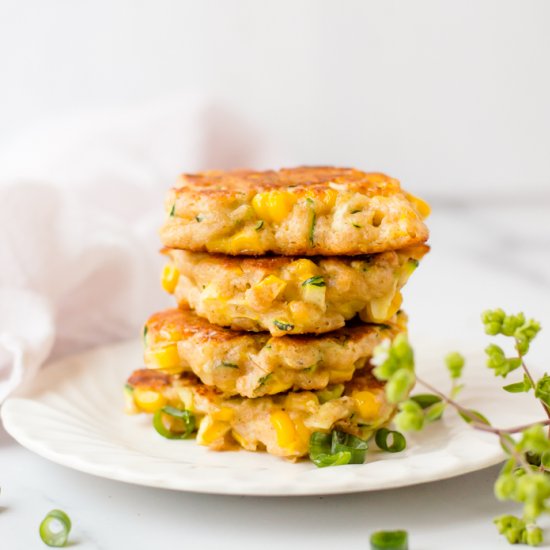 Zucchini and Corn Fritters