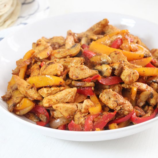 Chicken fajitas