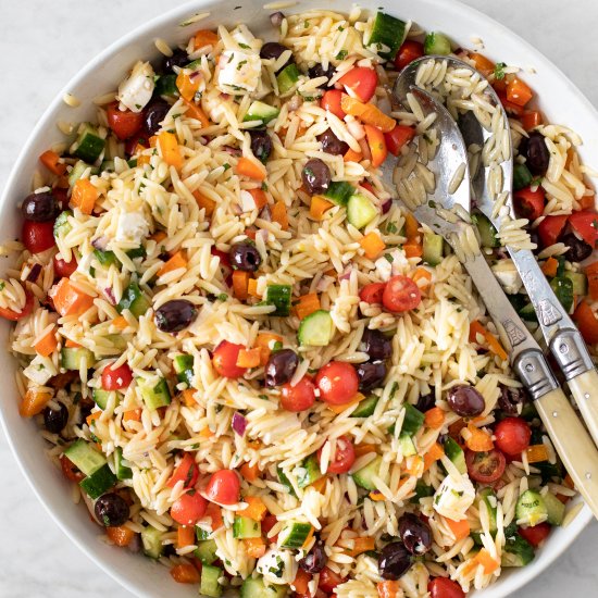 15-Minute Orzo Pasta Salad