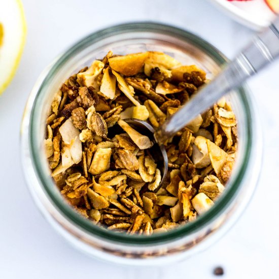 Small Batch Cashew Coconut Granola